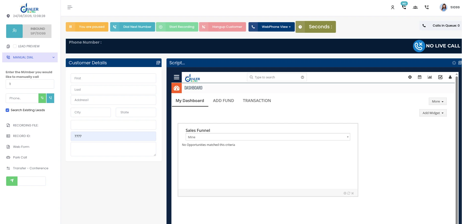 VICIdial CRM Integration screenshot 1