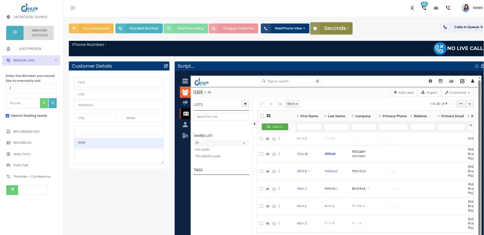 VICIdial CRM Integration screenshot 2
