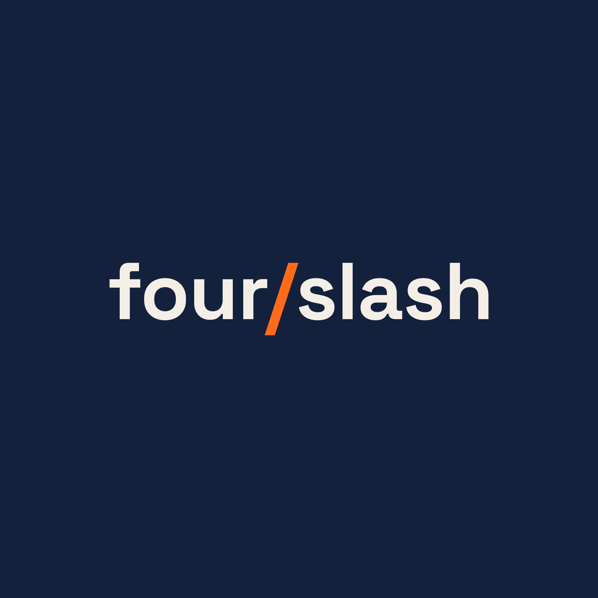 Fourslash logo